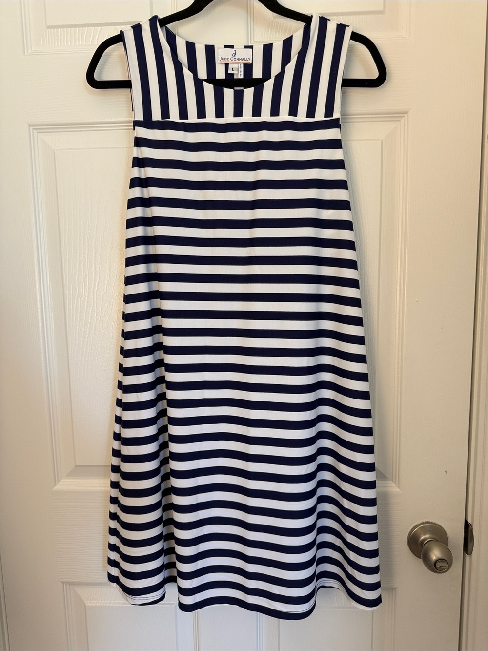 [new inventory] JUDE CONNALLY NAVY BLUE STRIPED DRESS EUC